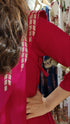 Pink Drape One Piece-dress with Jacket